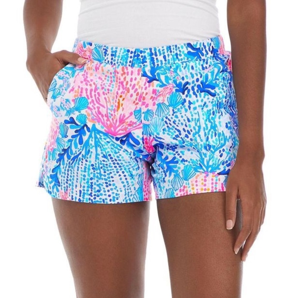Lilly Pulitzer Ocean View Sway With Me Resort White Shorts-XL